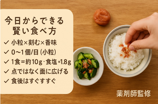 うめぼしの賢い食べ方